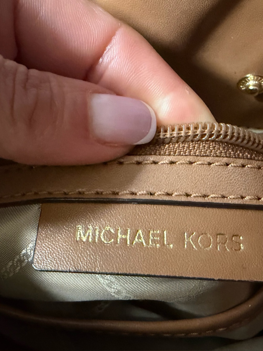 Authentic* Michael Kors Leather Backpack - Picture 13 of 15